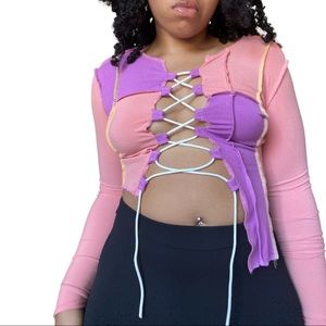 BRAND NEW CRISS CROSS LONG SLEEVE CROP TOP! 👚